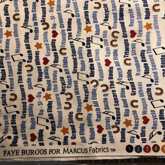 🛒$25 5 yards cotton fabric square dancing - Picture 3 of 4